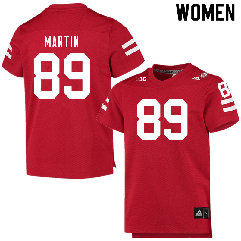 Women #89 Oliver Martin Nebraska Cornhuskers College Football Jerseys Sale-Scarlet